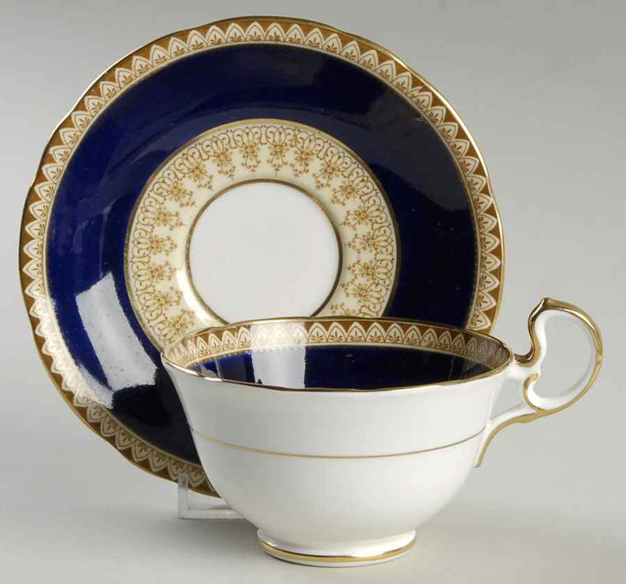 Cumberland Footed Cup & Saucer Set by John  Aynsley & Sons-1