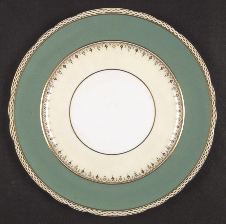 Desborough Green Dinner Plate by John  Aynsley & Sons-1