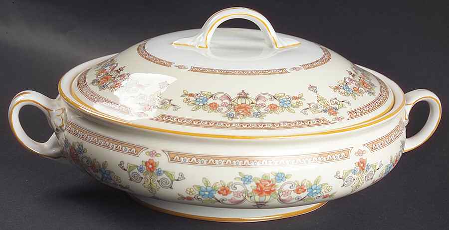 Devonshire Round Covered Vegetable by John  Aynsley & Sons-1