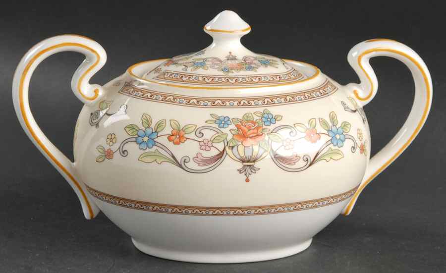 Devonshire Sugar Bowl & Lid by John  Aynsley & Sons-1