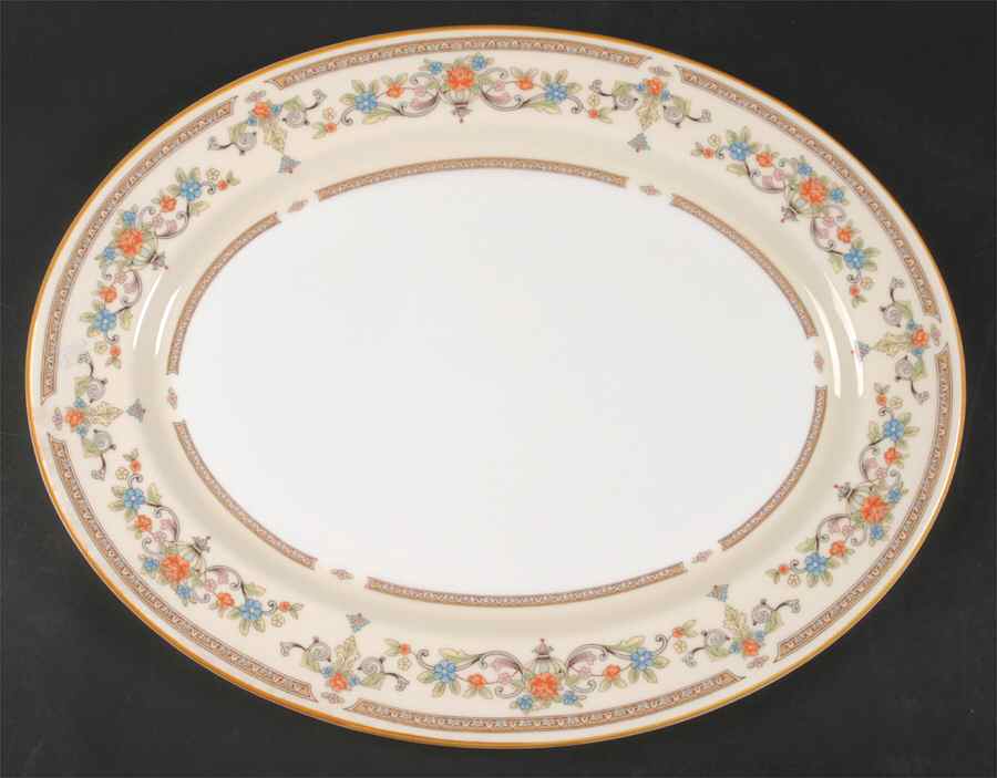 Devonshire 15" Oval Serving Platter by John  Aynsley & Sons-1