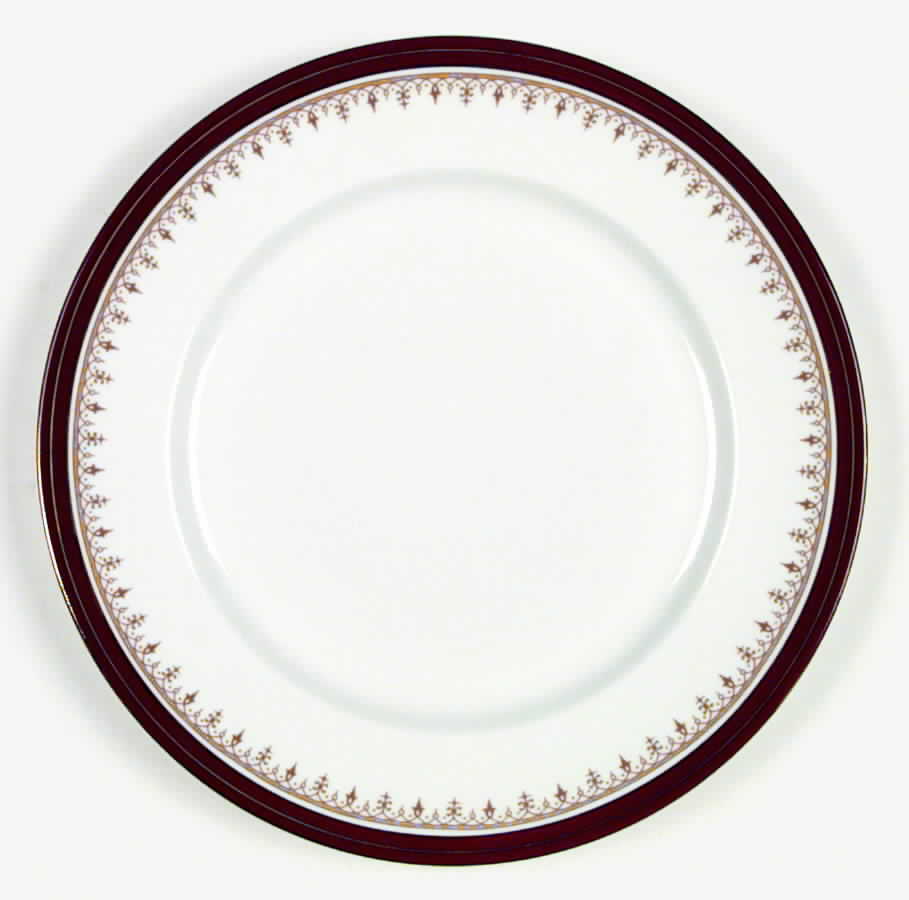Durham Maroon (Smooth) Dinner Plate by John  Aynsley & Sons-1