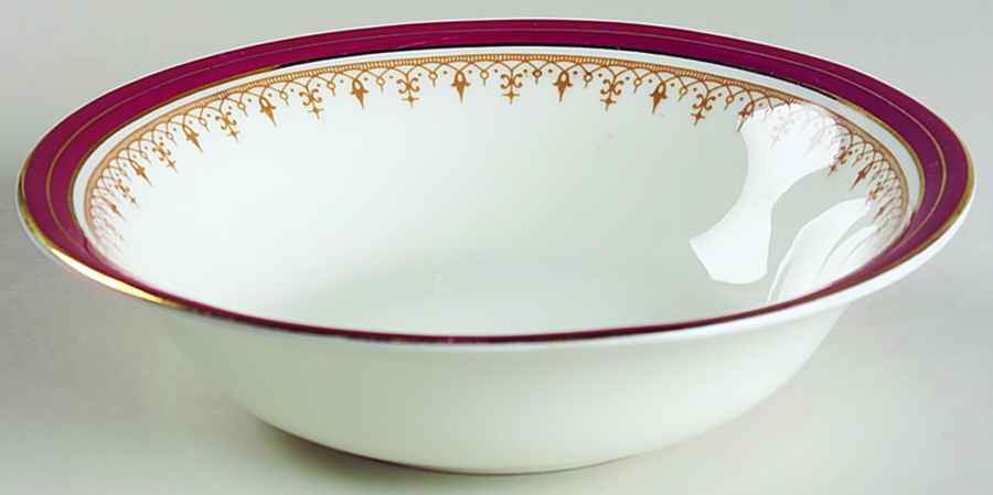 Durham Maroon (Smooth) Coupe Cereal Bowl by John  Aynsley & Sons-1