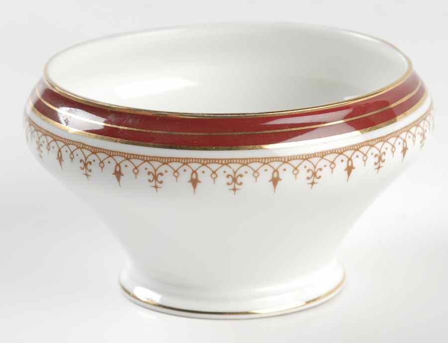 Durham Maroon (Smooth) Open Sugar Bowl by John  Aynsley & Sons-1