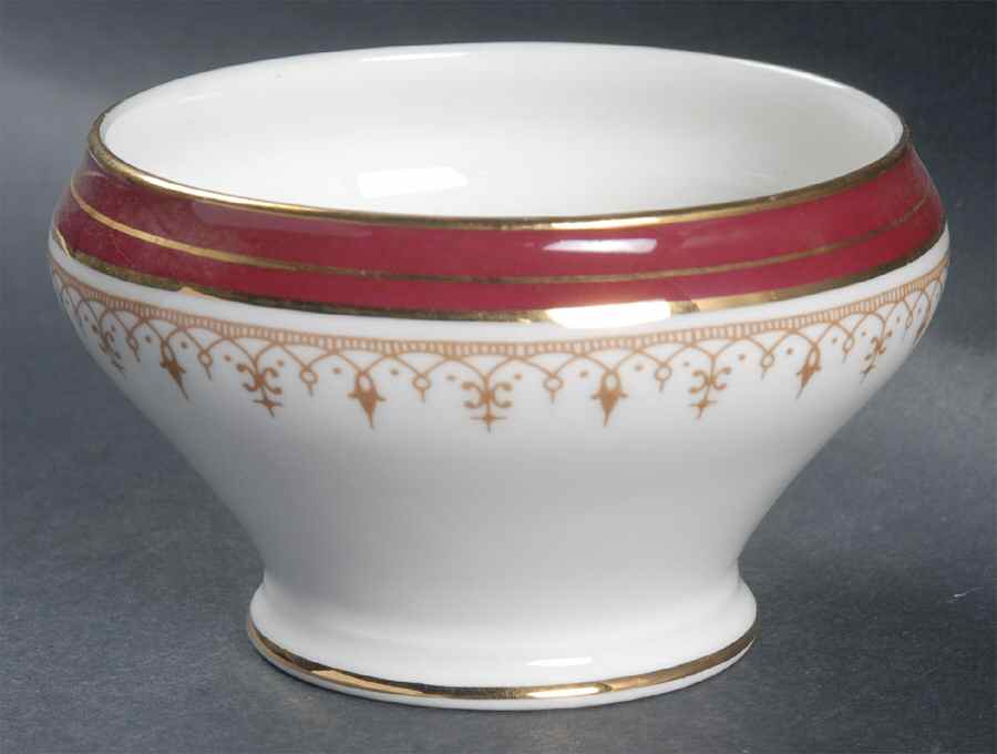 Durham Maroon (Smooth) Mini Open Sugar Bowl by John  Aynsley & Sons-1