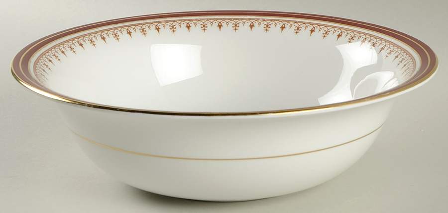 Durham Maroon (Smooth) 9" Round Vegetable Bowl by John  Aynsley & Sons-1