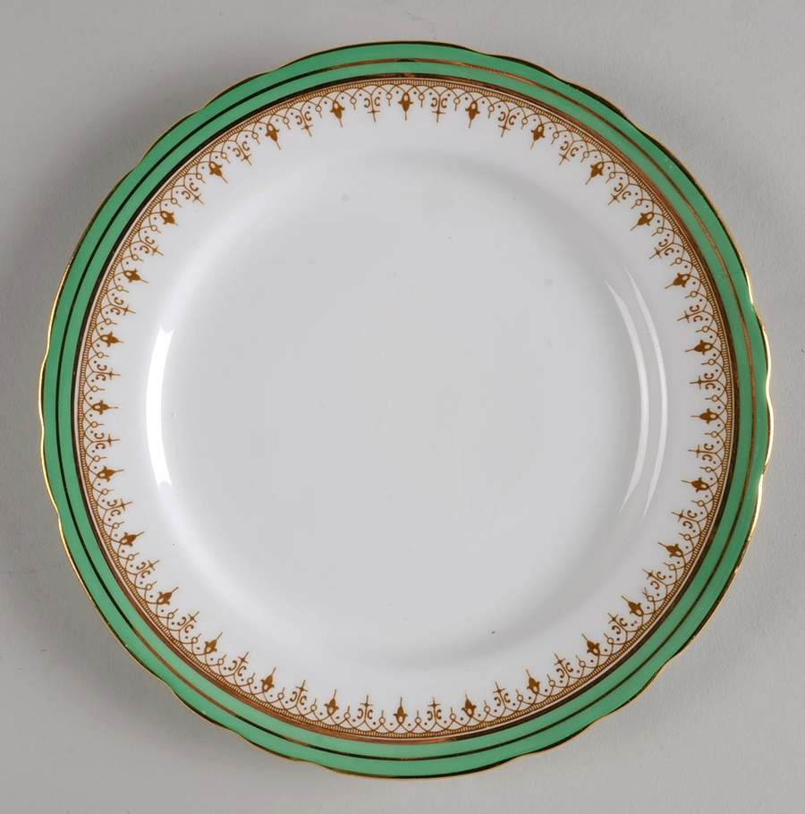 Durham Green Salad Plate by John  Aynsley & Sons-1