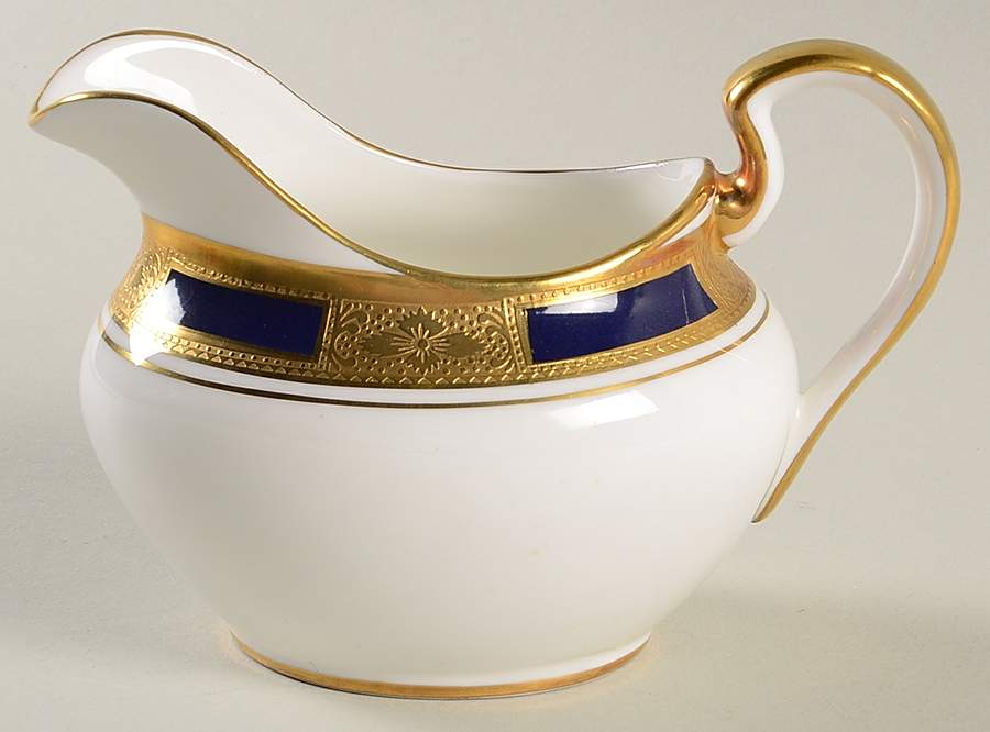 Empress Cobalt Oval Creamer by John  Aynsley & Sons-1
