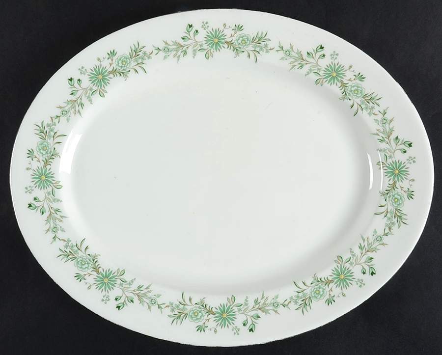 Emerald Isle 13" Oval Serving Platter by John  Aynsley & Sons-1