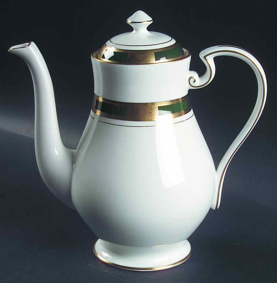 Empress Laurel Coffee Pot & Lid by John  Aynsley & Sons-1