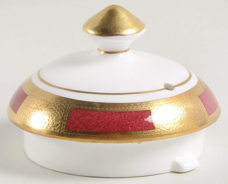 Empress Maroon Lid for Coffee Pot by John  Aynsley & Sons-1