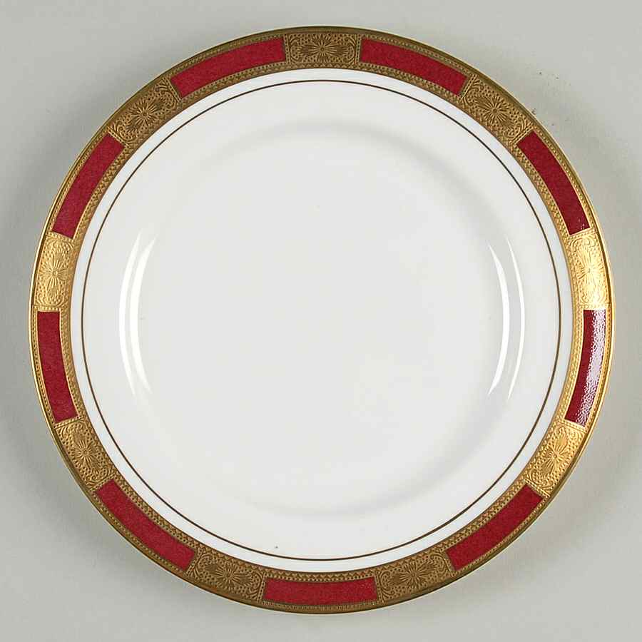 Empress Maroon Salad Plate by John  Aynsley & Sons-1