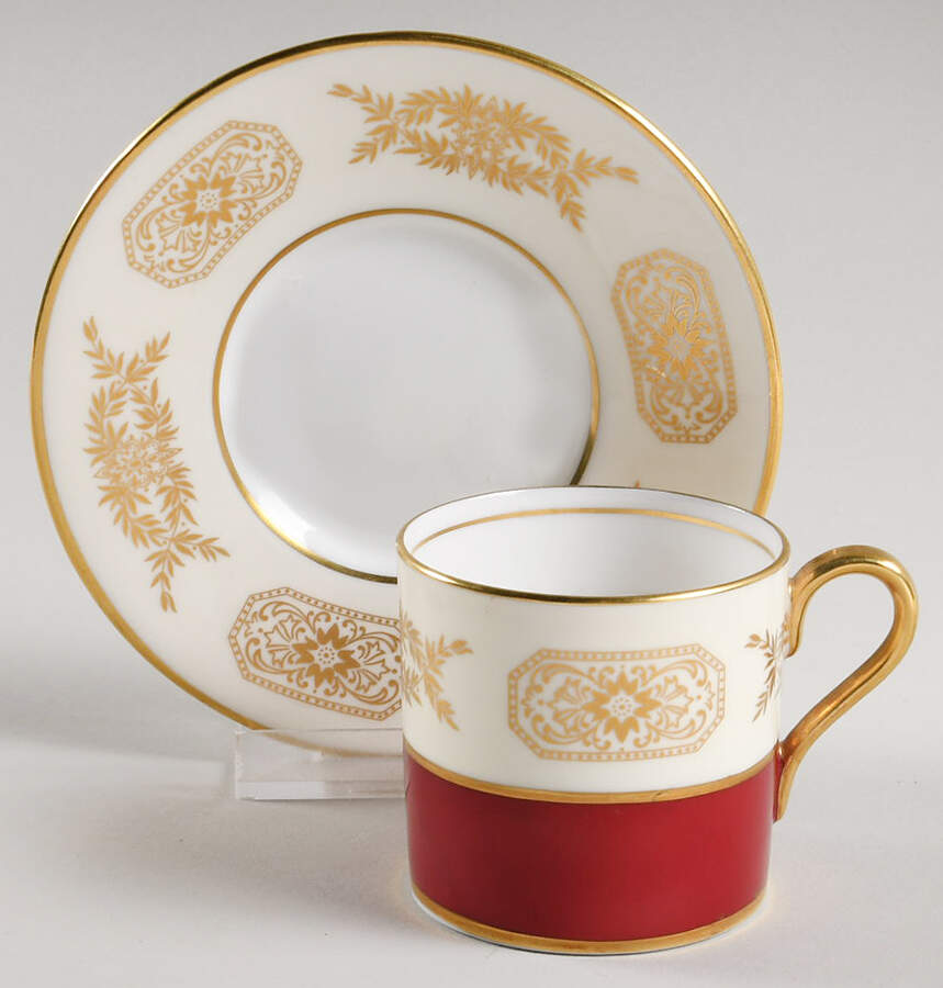 Engagement Flat Demitasse Cup & Saucer Set by John  Aynsley & Sons-1