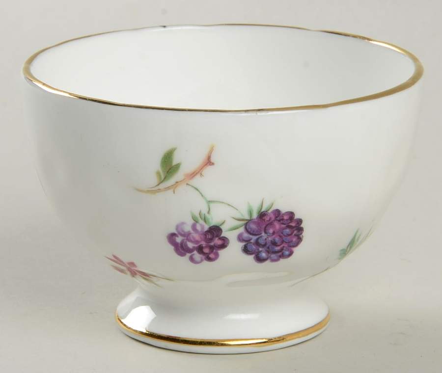 Florida White Mini Open Sugar Bowl by John  Aynsley & Sons-1