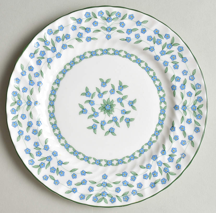 Forget Me Not Bread & Butter Plate by John  Aynsley & Sons-1