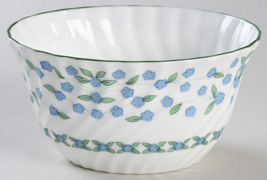 Forget Me Not Open Sugar Bowl by John  Aynsley & Sons-1