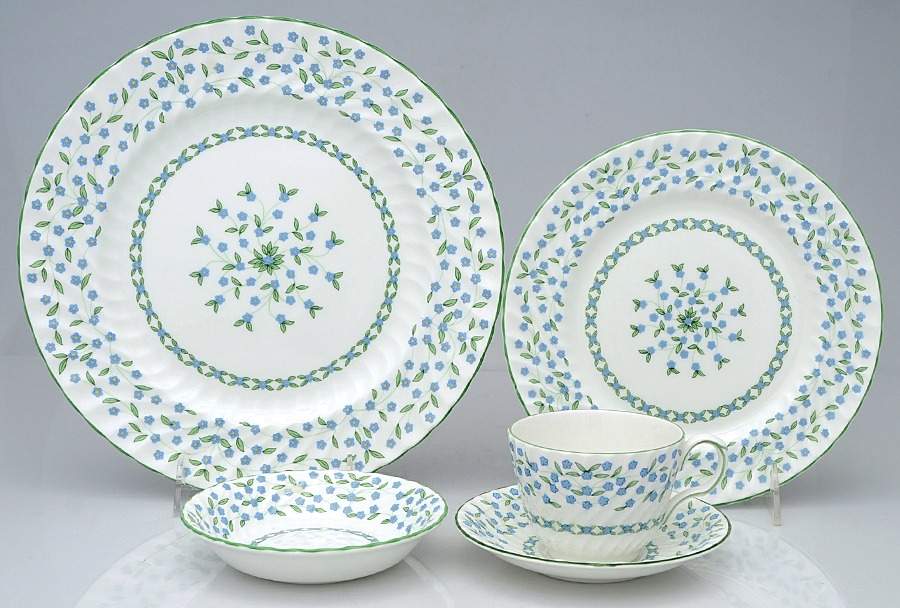 Forget Me Not 40 Piece Set by John  Aynsley & Sons-1