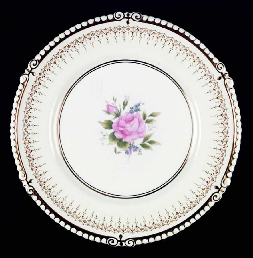 Gadroon Dinner Plate by John  Aynsley & Sons-1