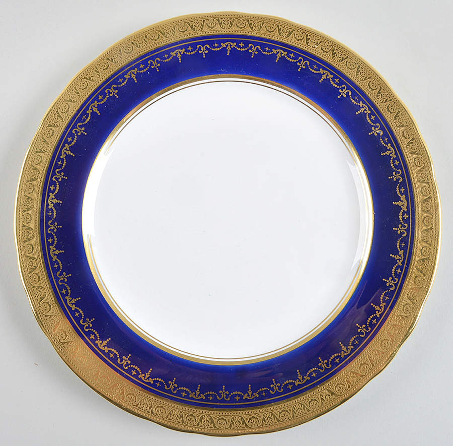 Georgian Cobalt Dinner Plate by John  Aynsley & Sons-1