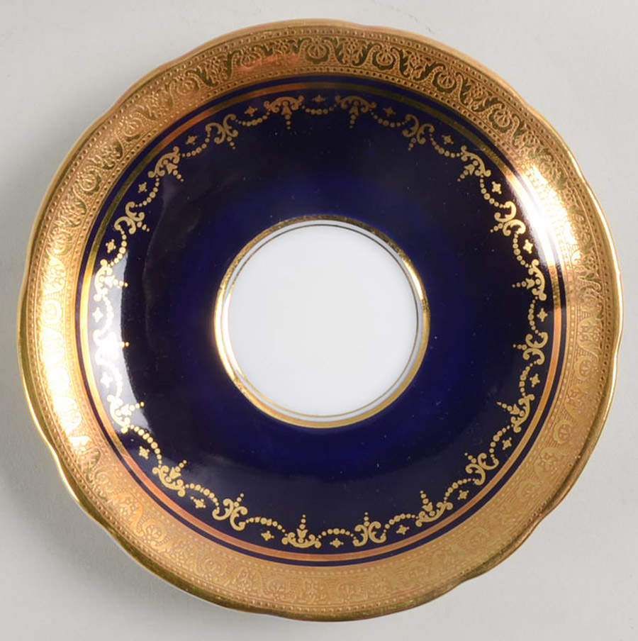 Georgian Cobalt Saucer for Footed Cup by John  Aynsley & Sons-1