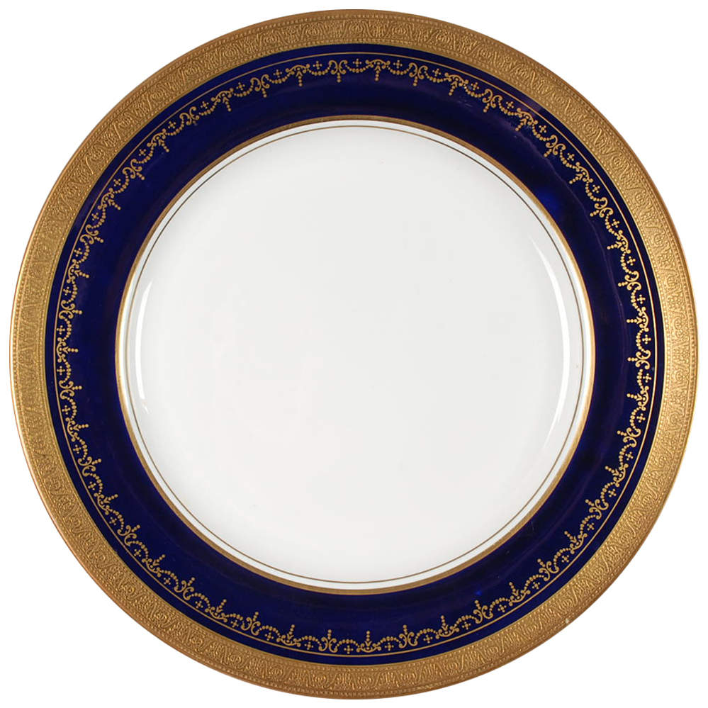 Georgian Cobalt Dinner Plate by John  Aynsley & Sons-1