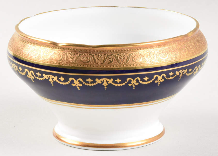 Georgian Cobalt Open Sugar Bowl by John  Aynsley & Sons-1