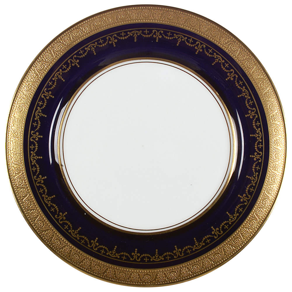 Georgian Cobalt Salad Plate by John  Aynsley & Sons-1