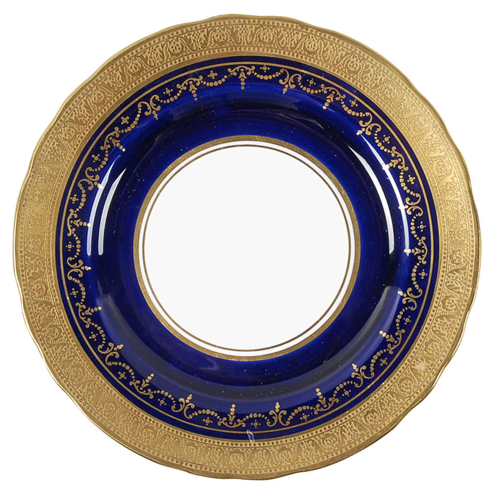 Georgian Cobalt Bread & Butter Plate by John  Aynsley & Sons-1