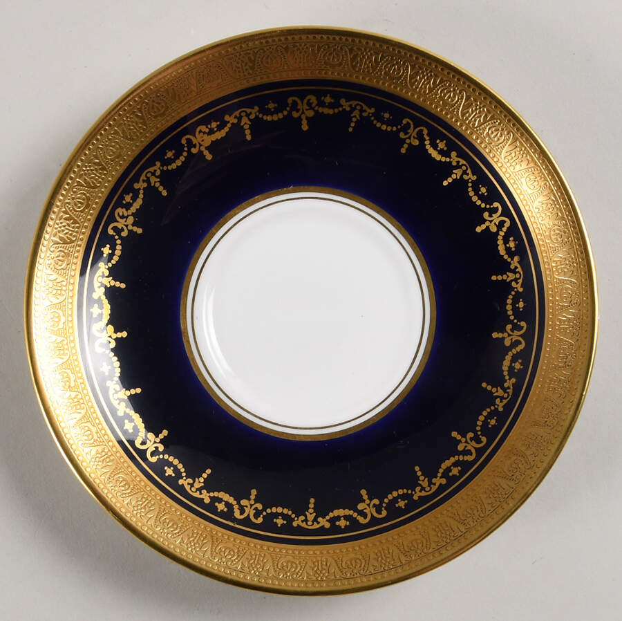 Georgian Cobalt Saucer for Footed Cup by John  Aynsley & Sons-1