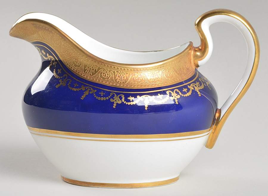 Georgian Cobalt Creamer by John  Aynsley & Sons-1