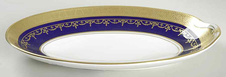 Georgian Cobalt Pickle Dish by John  Aynsley & Sons-1