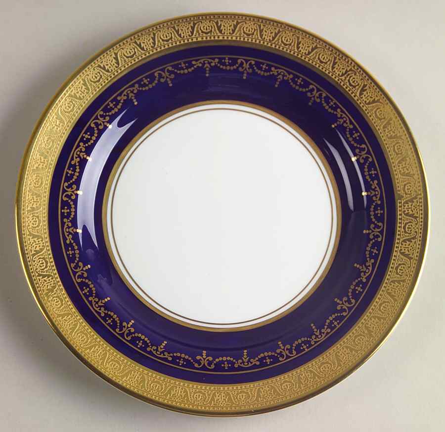 Georgian Cobalt Dessert/Pie Plate by John  Aynsley & Sons-1