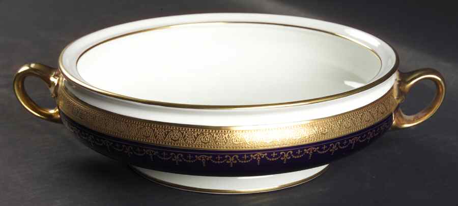 Georgian Cobalt Round Vegetable No Lid by John  Aynsley & Sons-1