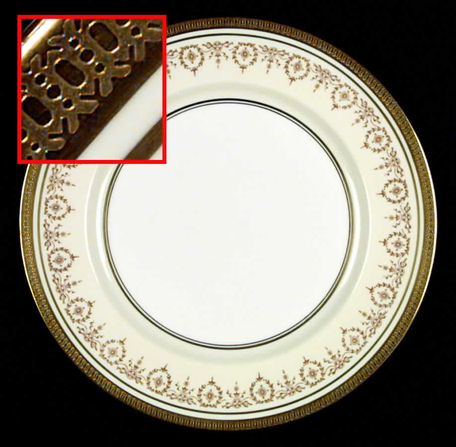 Gold Dowery Dinner Plate by John  Aynsley & Sons-1