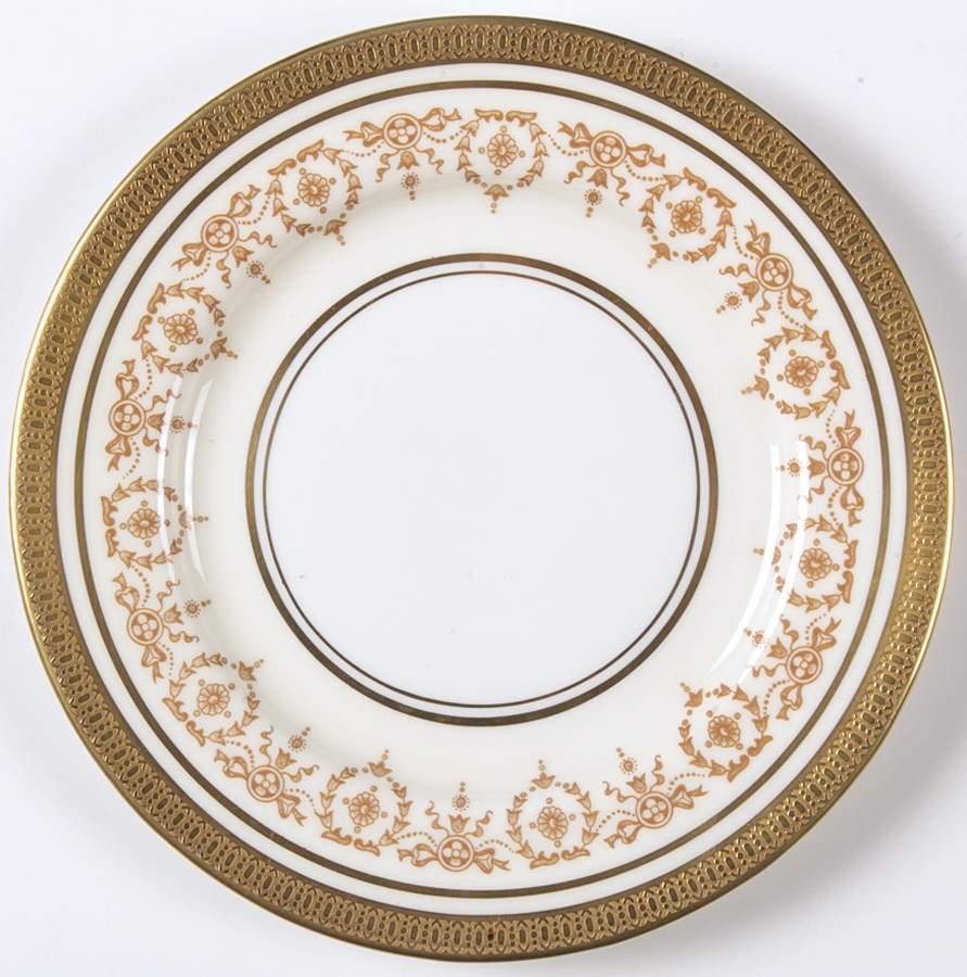 Gold Dowery Salad Plate by John  Aynsley & Sons-1