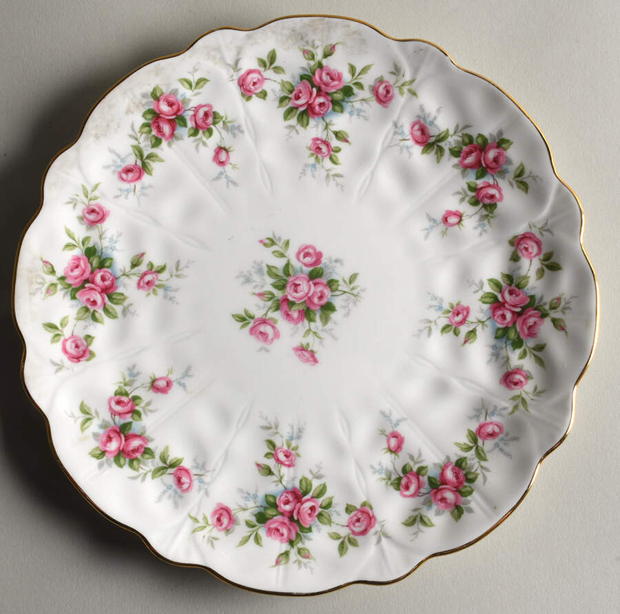 Grotto Rose Salad Plate by John  Aynsley & Sons-1
