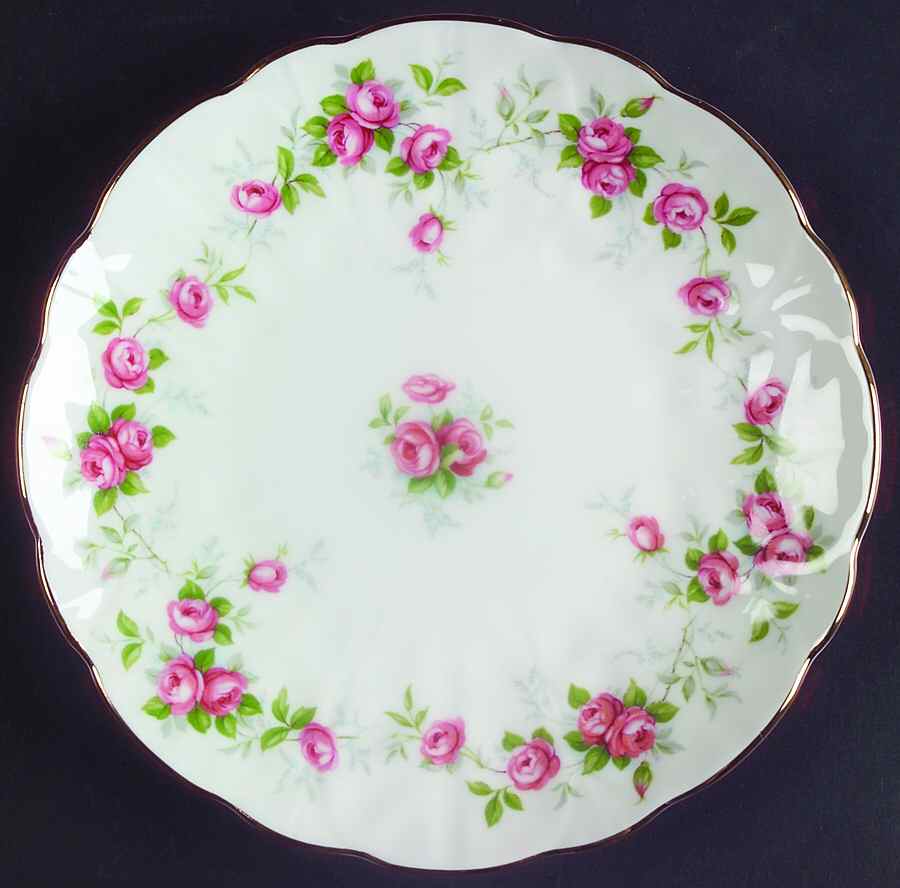 Grotto Rose Bread & Butter Plate by John  Aynsley & Sons-1