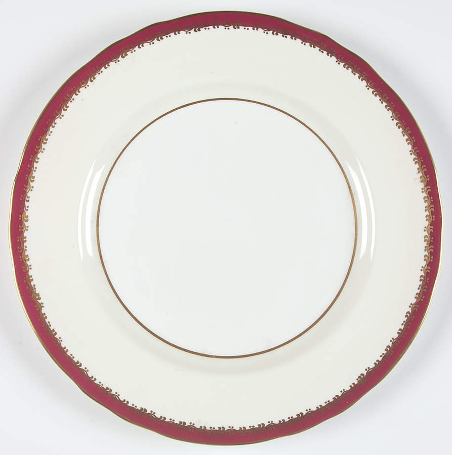 Guildhall Maroon Dinner Plate by John  Aynsley & Sons-1