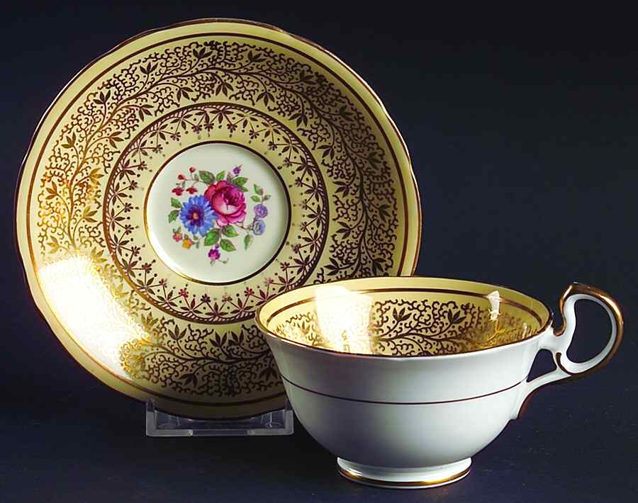 Hampshire Footed Cup & Saucer Set by John  Aynsley & Sons-1