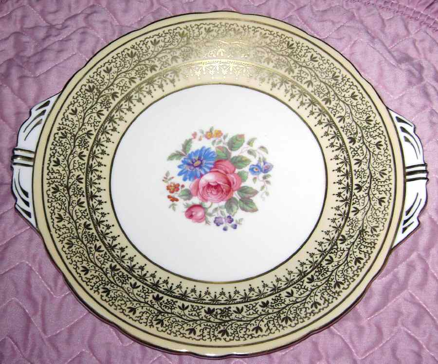 Hampshire Handled Cake Plate by John  Aynsley & Sons-1