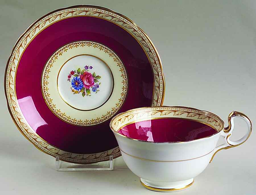 Harrogate Footed Cup & Saucer Set by John  Aynsley & Sons-1