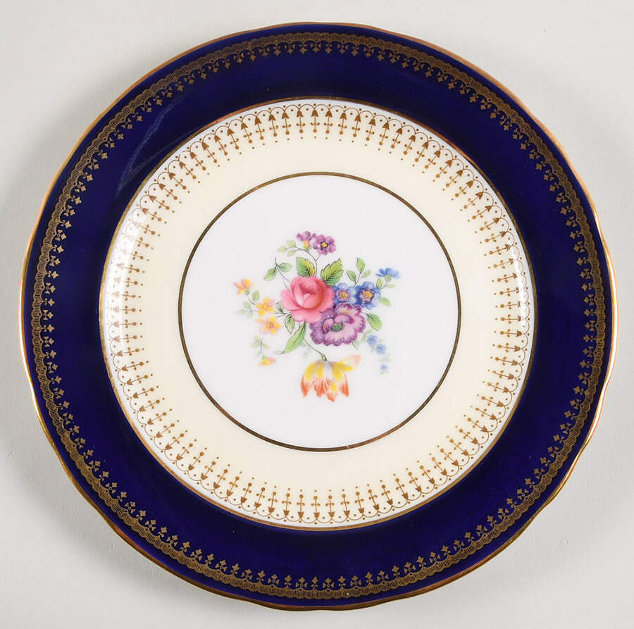 Hatfield Cobalt Blue Salad Plate by John  Aynsley & Sons-1