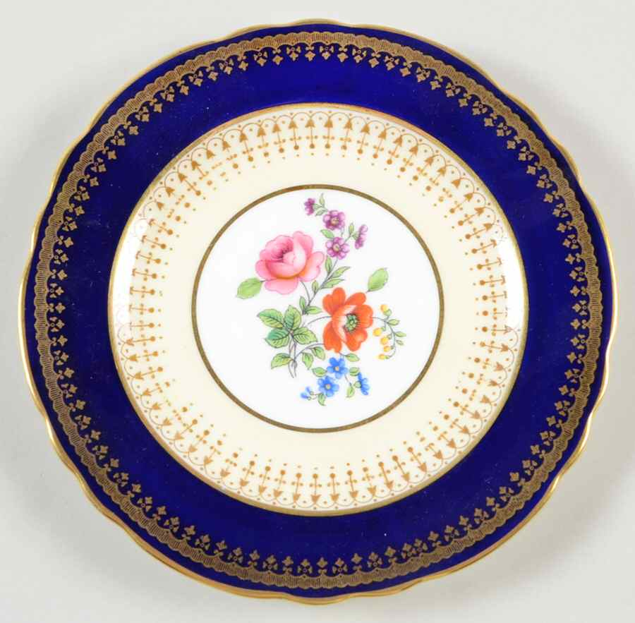 Hatfield Cobalt Blue Bread & Butter Plate by John  Aynsley & Sons-1