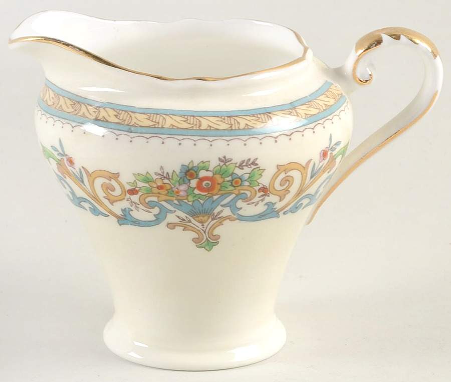Henley (Scalloped, Gold Trim) Mini Creamer by John  Aynsley & Sons-1