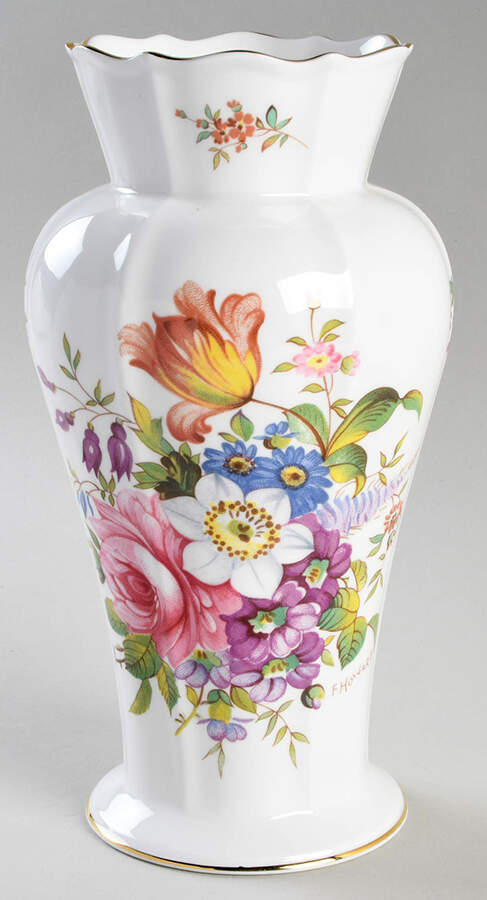 Howard Sprays 8" Edwardian Vase by John  Aynsley & Sons-1