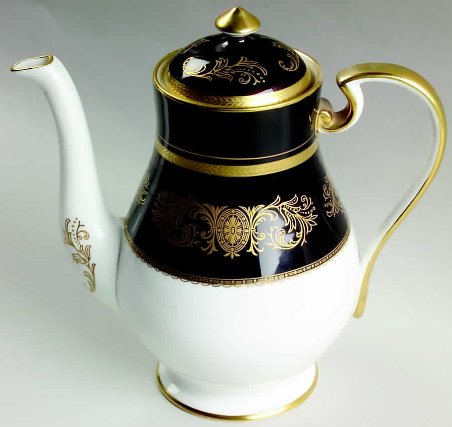 Imperial Onyx (Black) Coffee Pot & Lid by John  Aynsley & Sons-1