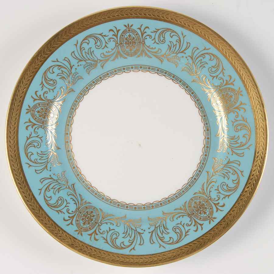 Imperial Turquoise Bread & Butter Plate by John  Aynsley & Sons-1