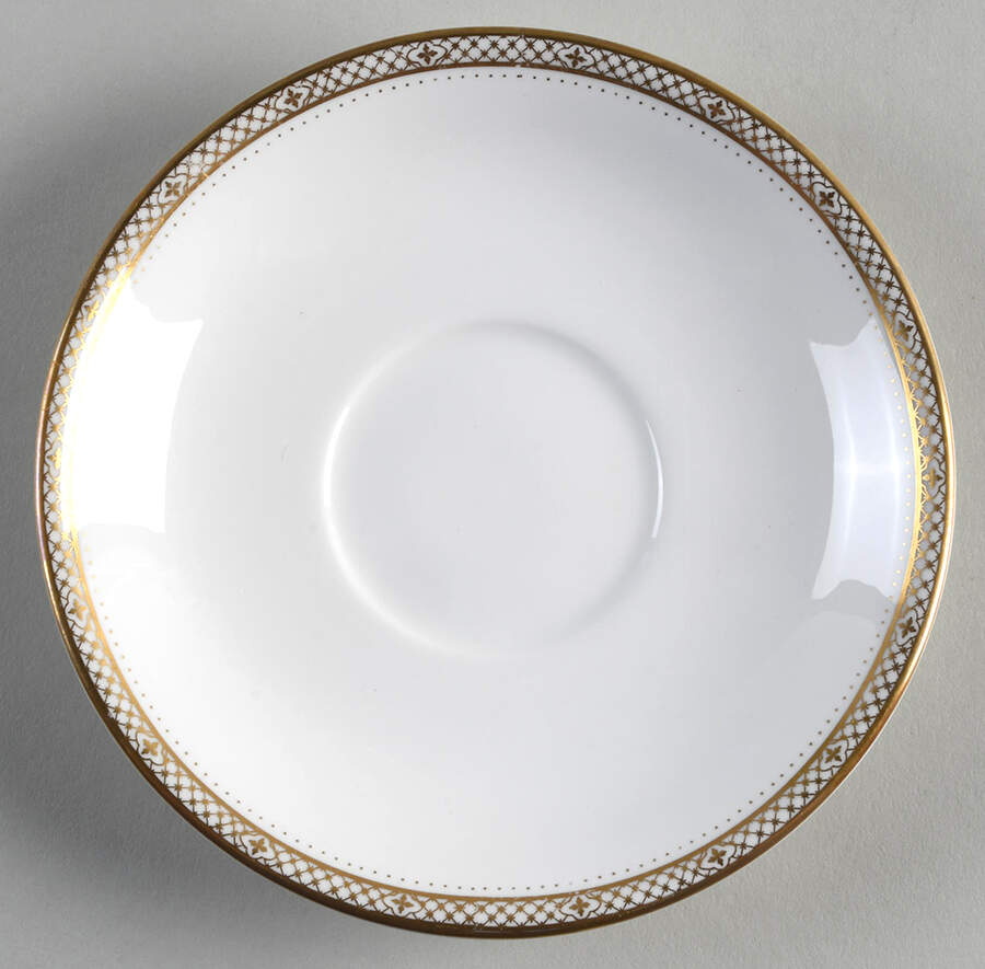 Jubilee Gold Saucer by John  Aynsley & Sons-1