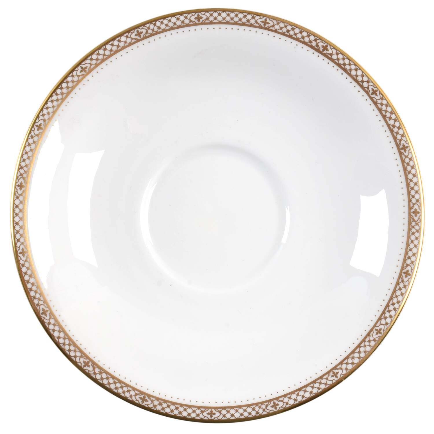 Jubilee Gold Saucer for Cream Soup Bowl by John  Aynsley & Sons-1