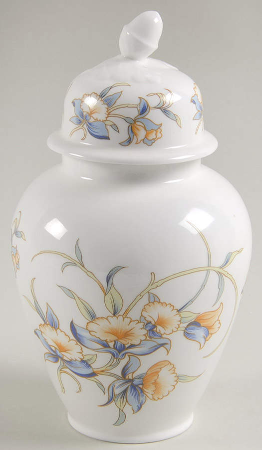 Just Orchids Medium Ginger Jar & Lid by John  Aynsley & Sons-1